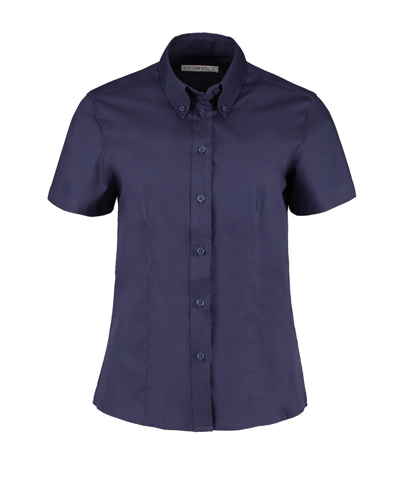 Kustom Kit Women's Short Sleeve Oxford Blouse (KK701)