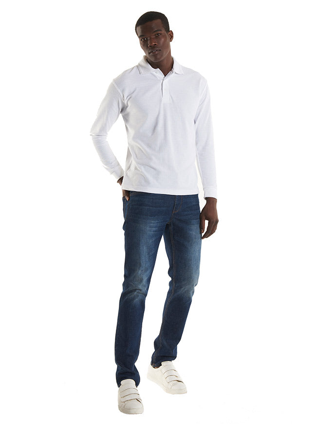 Uneek Long Sleeve Polo Shirt