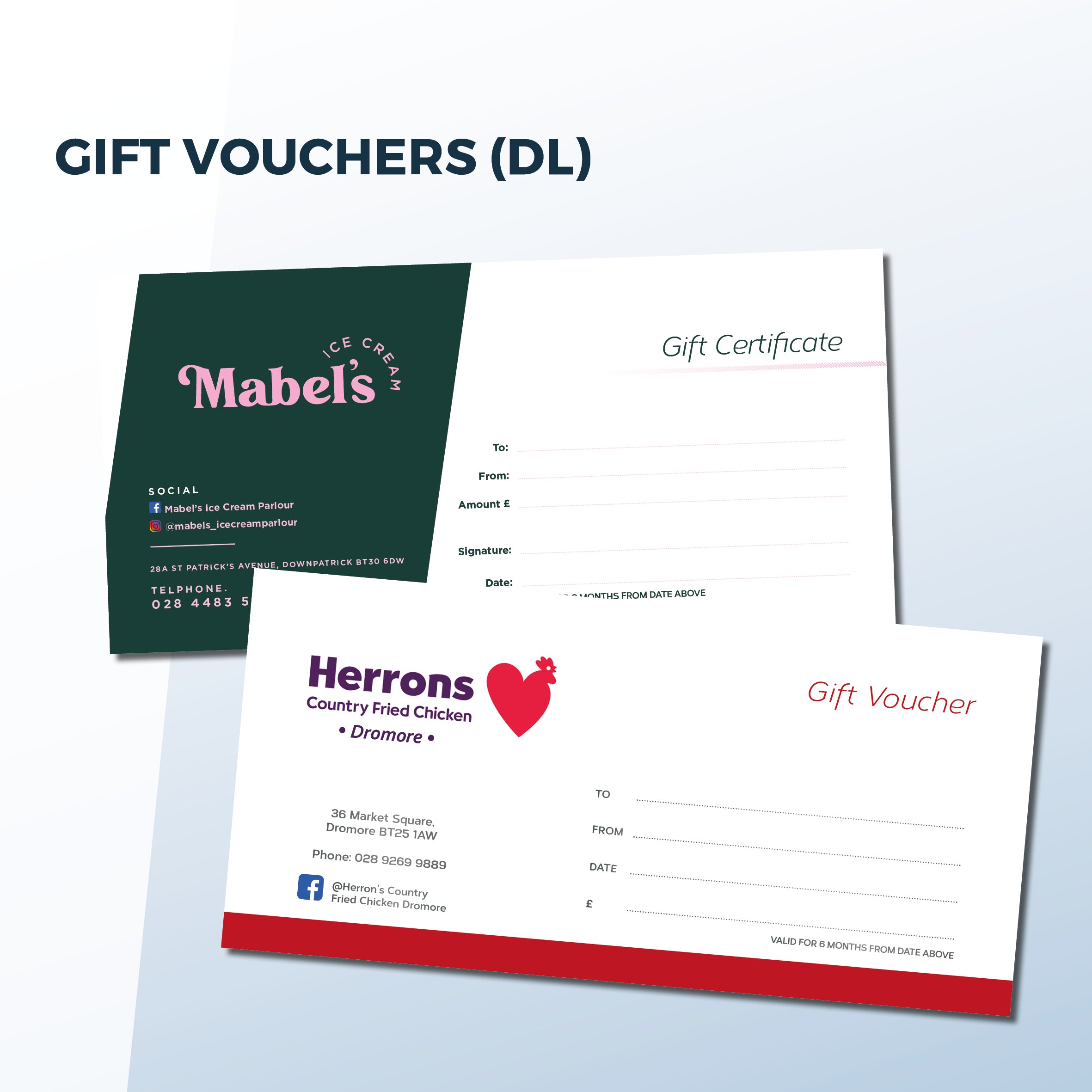 Gift Voucher With Stubes, 50 Pages, 200 Gsm, 99 X 210 Mm