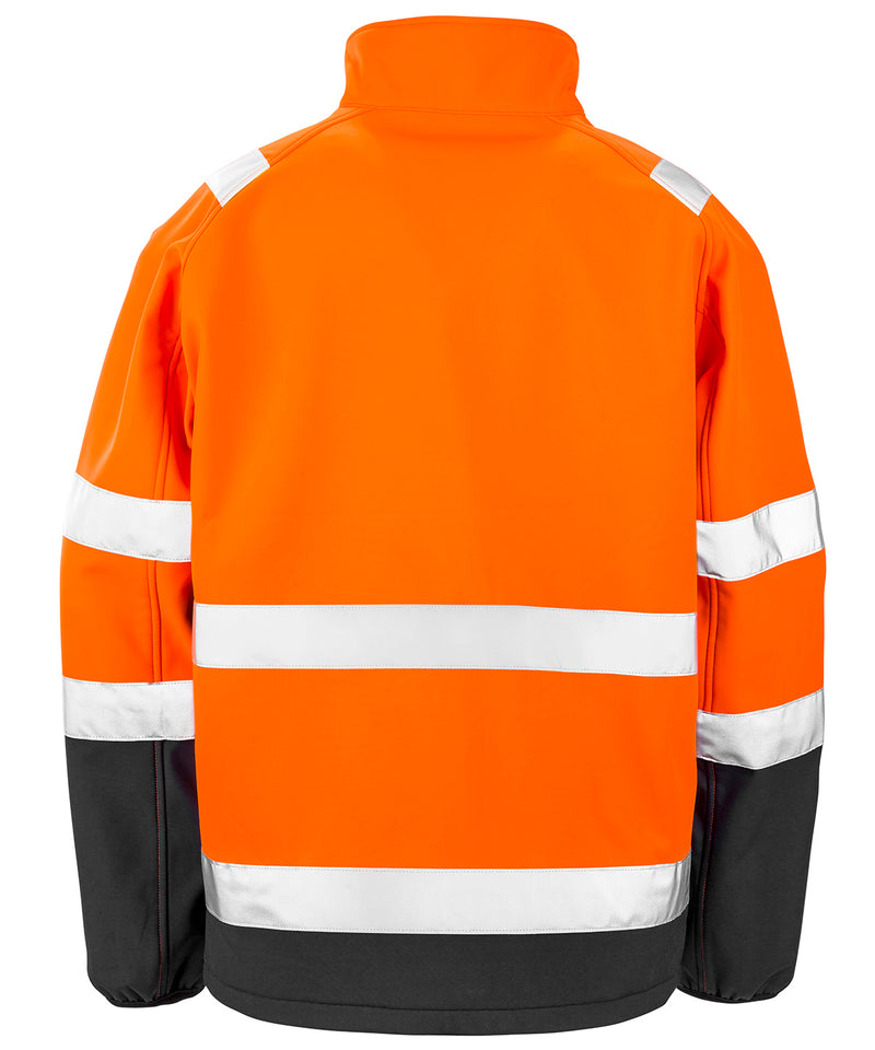 RESULT - Printable Hi Vis Safety Softshell jacket - R450X