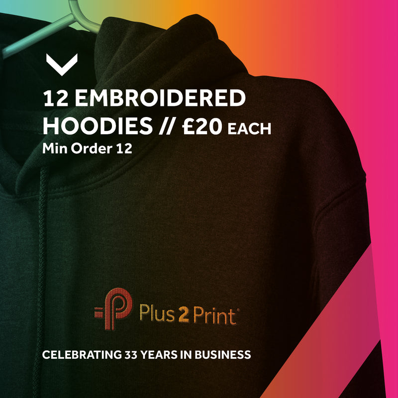 33 Years Offer - 12 Embroidered Hoodies