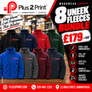 WINTER OFFER - 8 x Uneek Fleeces
