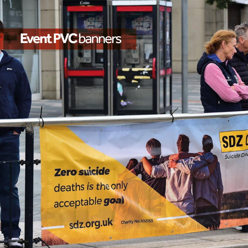 Outdoor event PVC banner printed in Northern Ireland