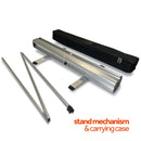 Pop up banner stand mechanism and carrying case