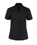 KUSTOM KIT - Women's corporate Oxford blouse short-sleeved (tailored fit) - KK701
