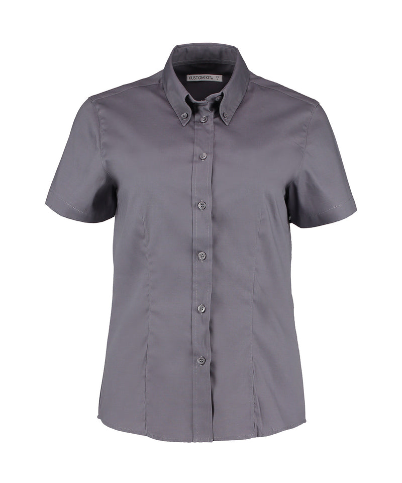 Kustom Kit Women's Short Sleeve Oxford Blouse (KK701)