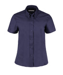 KUSTOM KIT - Women's corporate Oxford blouse short-sleeved (tailored fit) - KK701