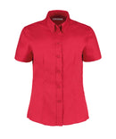 KUSTOM KIT - Women's corporate Oxford blouse short-sleeved (tailored fit) - KK701