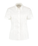KUSTOM KIT - Women's corporate Oxford blouse short-sleeved (tailored fit) - KK701