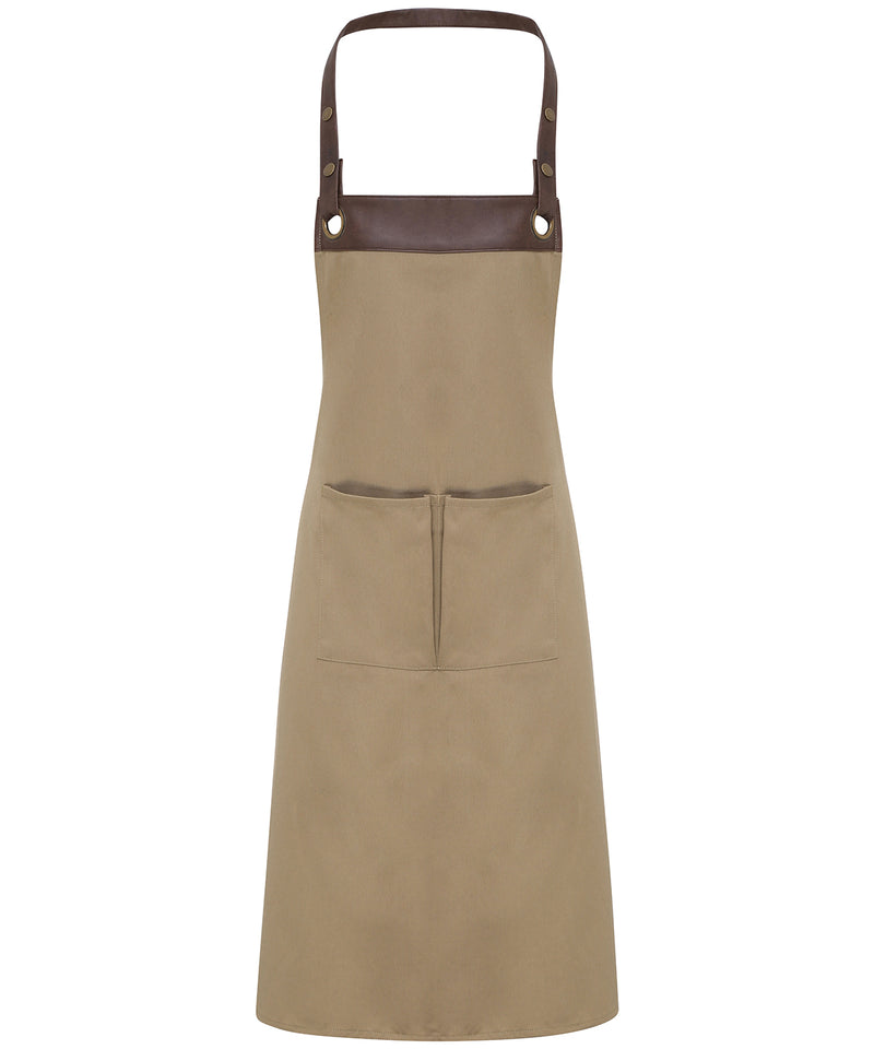 Premier Espresso bib apron - PR123