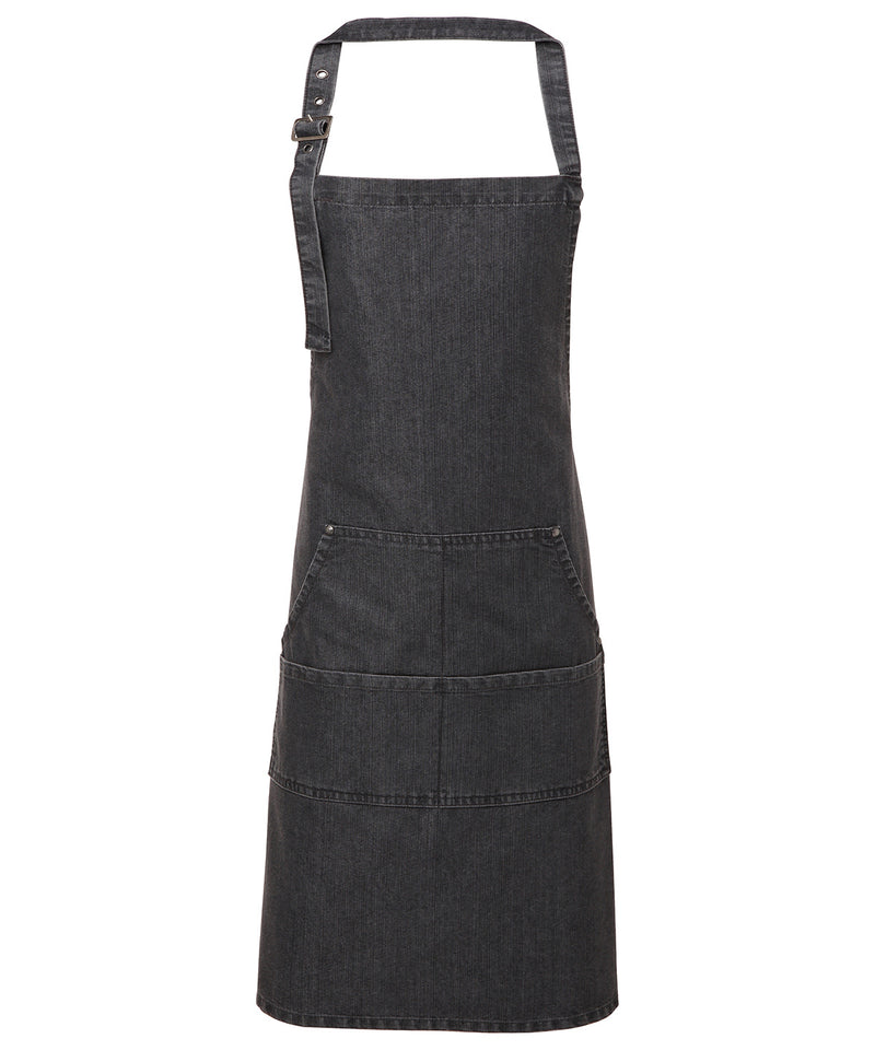 Premier - Jeans stitch bib apron- PR126