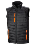 RESULT - Black compass padded softshell gilet