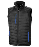 RESULT - Black compass padded softshell gilet