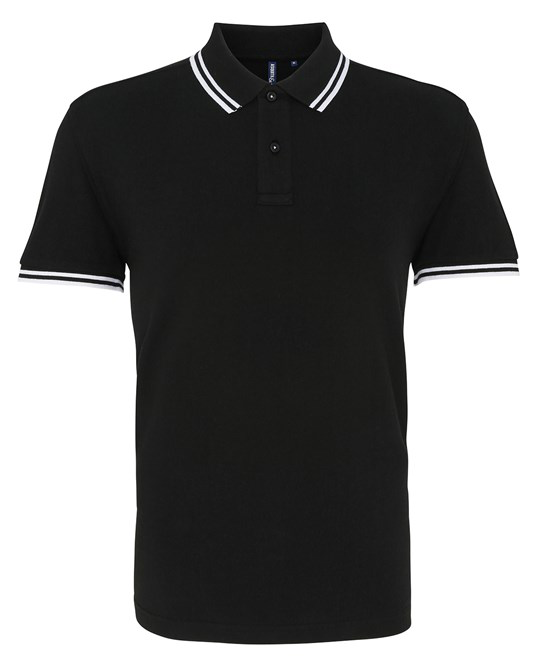 Men's classic fit tipped polo - AQ011