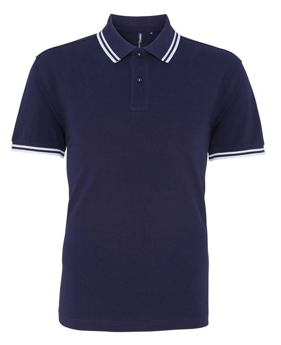 Men's classic fit tipped polo - AQ011