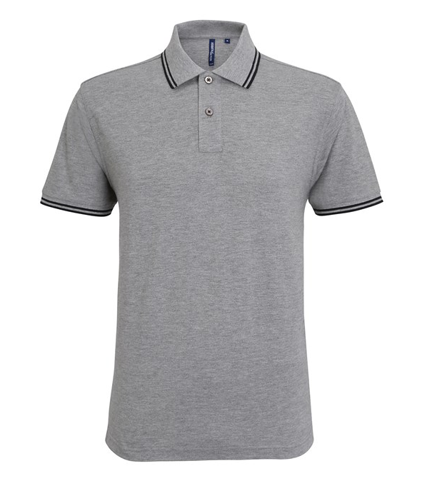 Men's classic fit tipped polo - AQ011