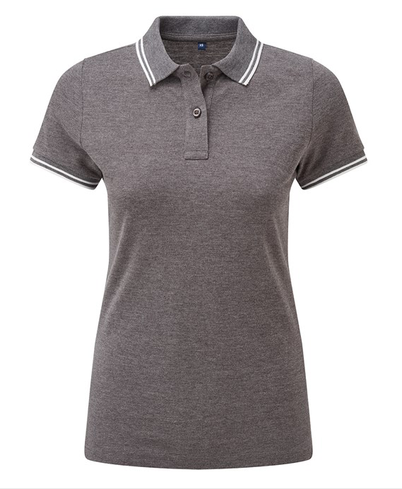 Women's classic fit tipped polo - AQ021