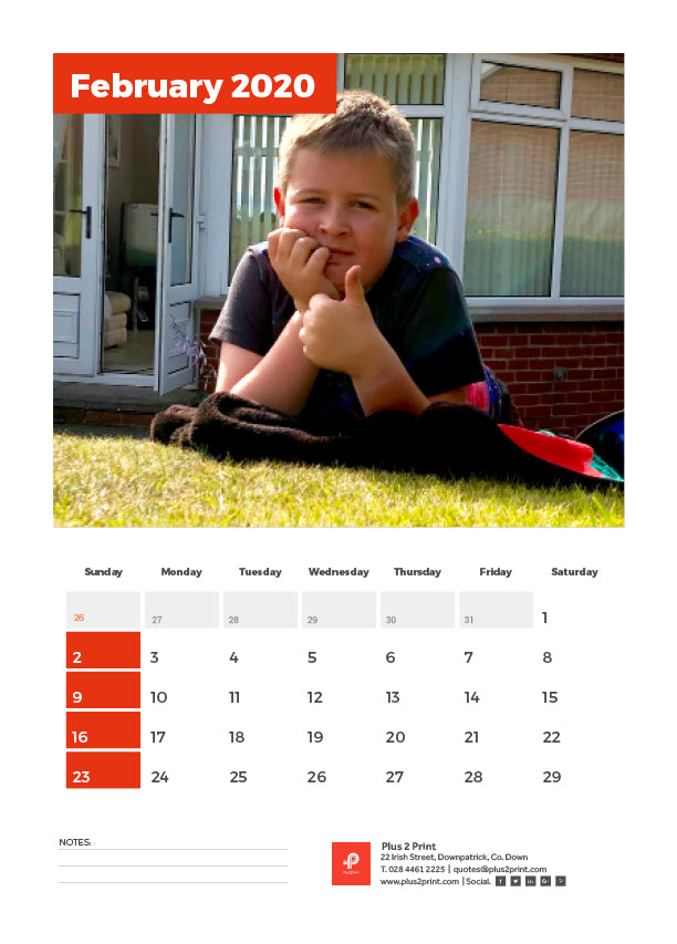 Personalised Photo Calendars - Plus-2-print