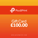 Plus 2 Print Gift Card