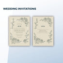 Wedding Invitations (folded A5 to A6)