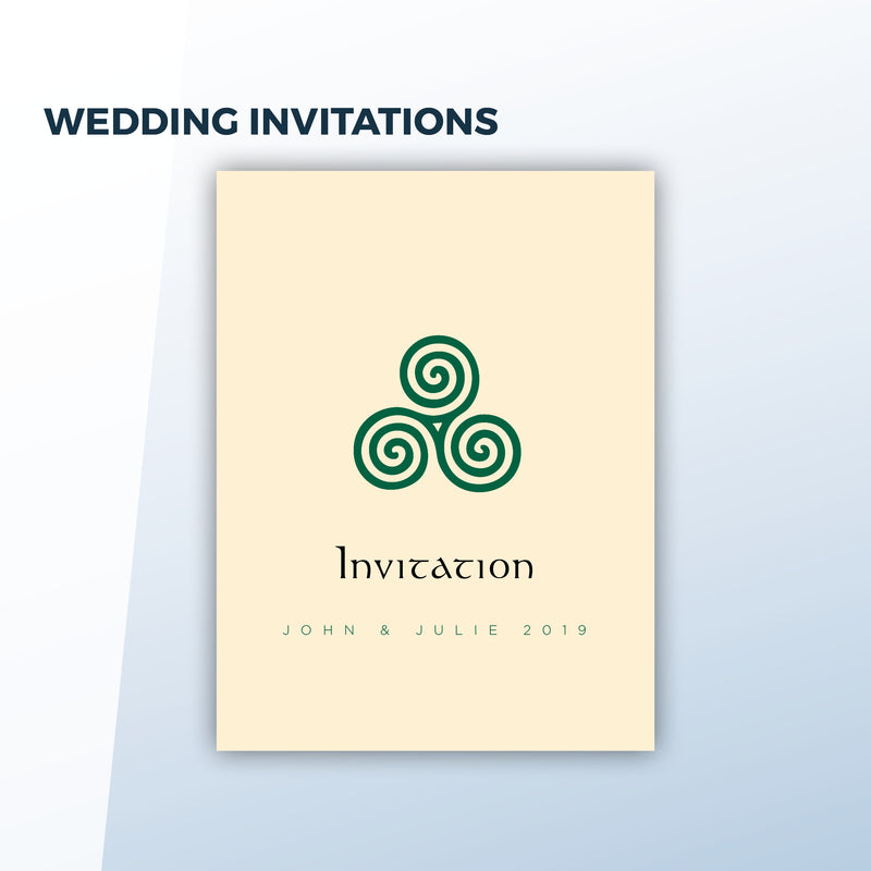Wedding Invitations (folded A5 to A6)