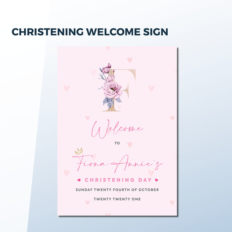 Baptism / Christening/ Holy Communion Welcome Sign