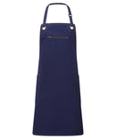Premier - Barley' contrast stitch sustainable bib apron - PR121