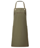Premier - Barley' contrast stitch sustainable bib apron - PR121