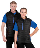 RESULT - Black compass padded softshell gilet