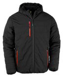 RESULT - Recycled black compass padded winter jacket - R240X