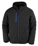 RESULT - Recycled black compass padded winter jacket - R240X