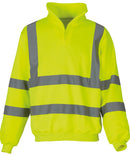 YOKO - Hi-vis ¼ zip sweatshirt - YK031